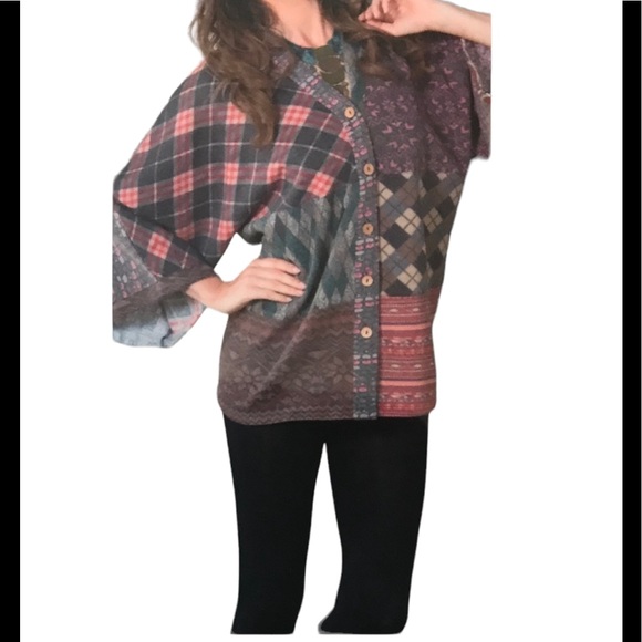 Sacred Threads Jackets & Blazers - NWT.  Sacred Threads Boho Gypsy Jacket. 214636. CL/GR